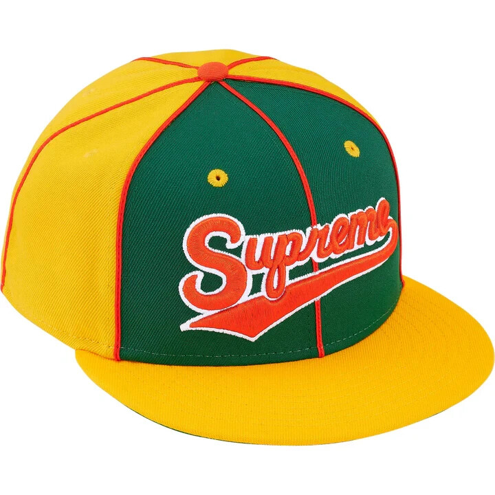 帽子 Supreme Piping Script Logo New Era 7 3/8 Supreme x New Era Piping Script Logo Cap Navy - SS25 - US