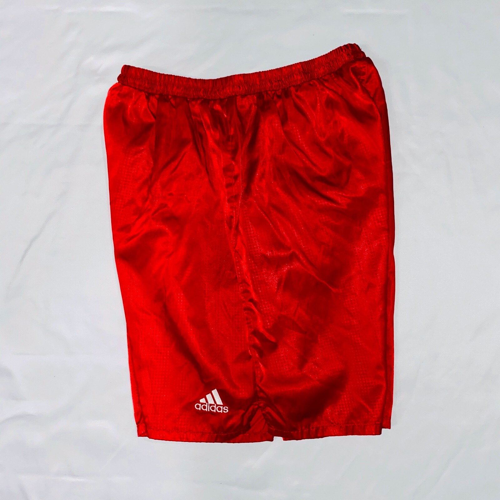 adidas red soccer shorts