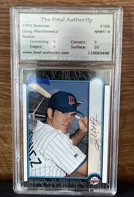 OZWNRT ブーファン　BoophamneMan TheCaudexMan 1999 Bowman 186 Doug Mientkiewicz Minnesota Twins Rookie Baseball