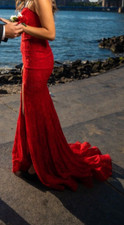 Sherri Hill Red, brand new with no tags, prom dress 