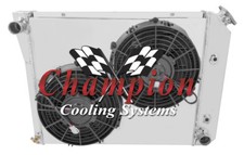 1968 - 1979 Chevy Nova 3 Row Alliant Radiator With 2 10 Fans And Shroud 1968 - 1979 Chevy Nova 3 Row Alliant Radiator With 2 10 Fans And Shroud