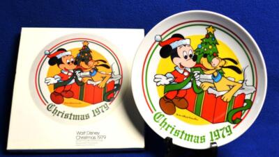 Vtg Box SCHMID Walt DISNEY 1979 Christmas Collectors Plate #7 LE #4563/15,000