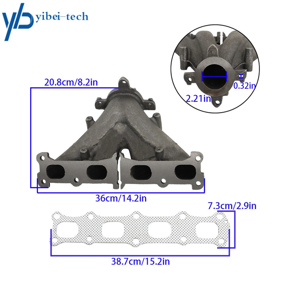Exhaust Manifold With Gasket For Dodge Caliber Journey Jeep Patriot Chrysler 200 - Image 2 of 4