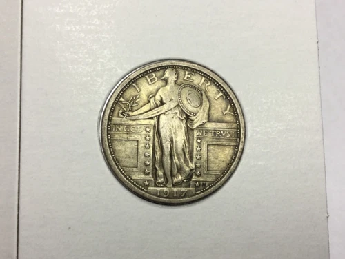 1917 type 1 Standing Liberty Quarter in extra fine