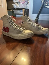 Size 6 - Converse Comme des Garçons Play x Chuck 70 2015 High Milk