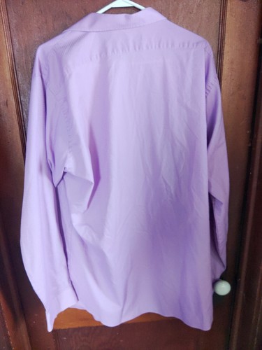 Shaquille Oneal Mens XLG Long Sleeve Button Up Shirt Purple Big Fit. - Afbeelding 7 van 7