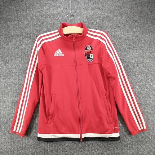 Adidas Climacool Youth Boys Training Jacket Red Large Pacesetter Soccer Club - Picture 2 of 23