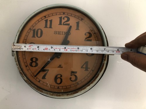 Made In Japan Original Nautical Ship Antique SEIKO Clock - Walnut Brown Coating - Picture 10 of 12