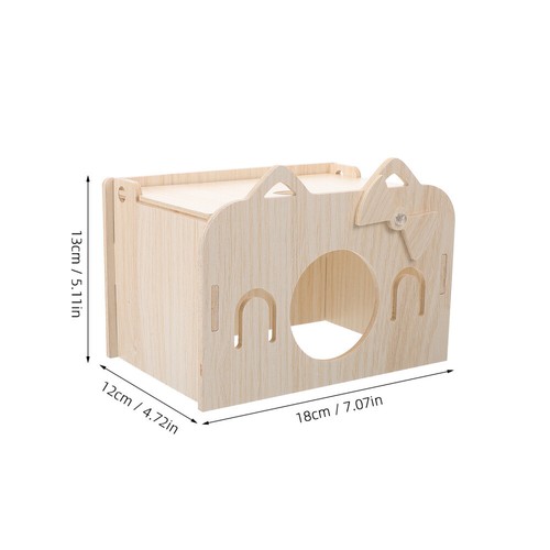 3 pièces nid de le plus cher couchage maison en bois maisons hamster habitat accessoires
