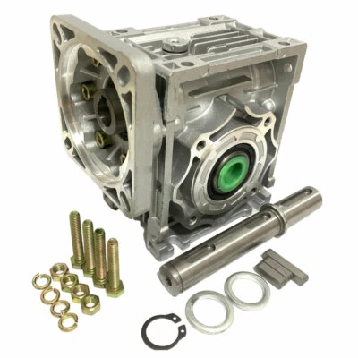 Ratio 5:1 Worm Gearbox RV40 Geared Speed Reducer for Nema34 Stepper Motor CNC