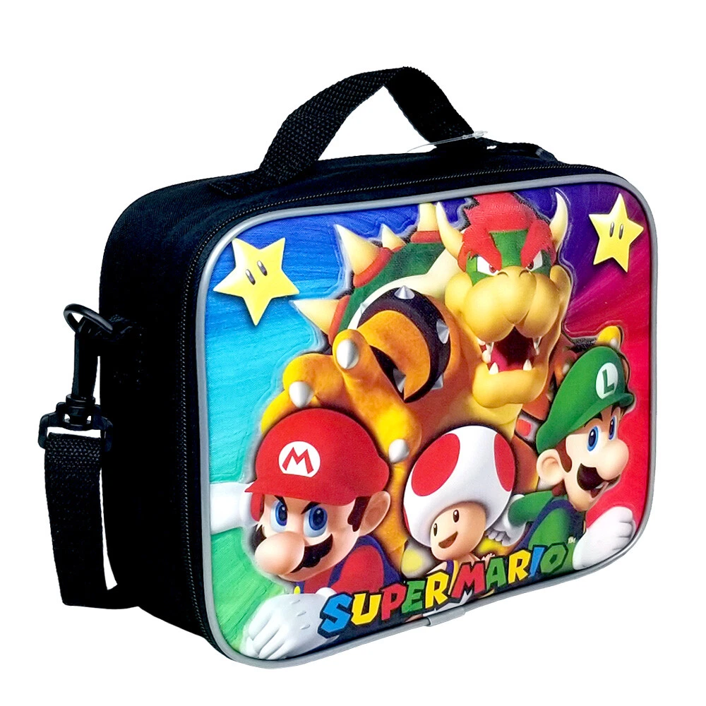 Super Mario Lunch Bag Bowser and Toad Lunch Box