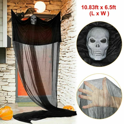 10.8' Halloween Haunted House Ghost Hanging Decoration Indoor/Outdoor Home Decor - Picture 8 of 11