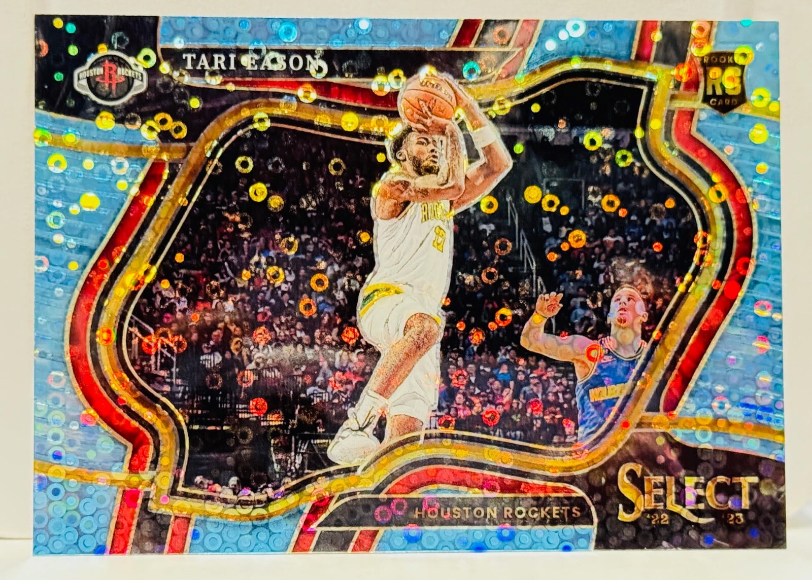 2022-23 Panini Select TARI EASON /99 Prizm RC Light Blue Disco Courtside Rockets