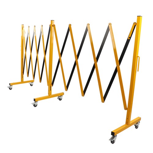 Expandable Barricade with Wheels 5 M Long Retractable Metal Traffic Gate US - Picture 7 of 12