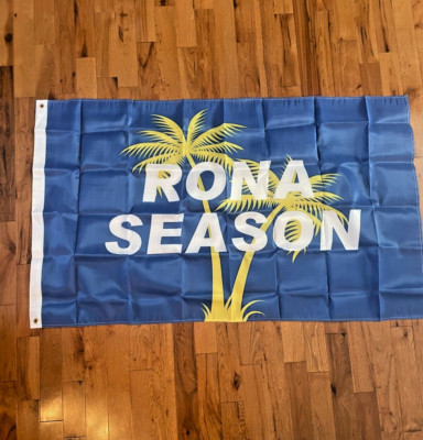 Rona Season Flag 3 X 5 FT | Drinking Corona Palm Trees House Banner Room Decor