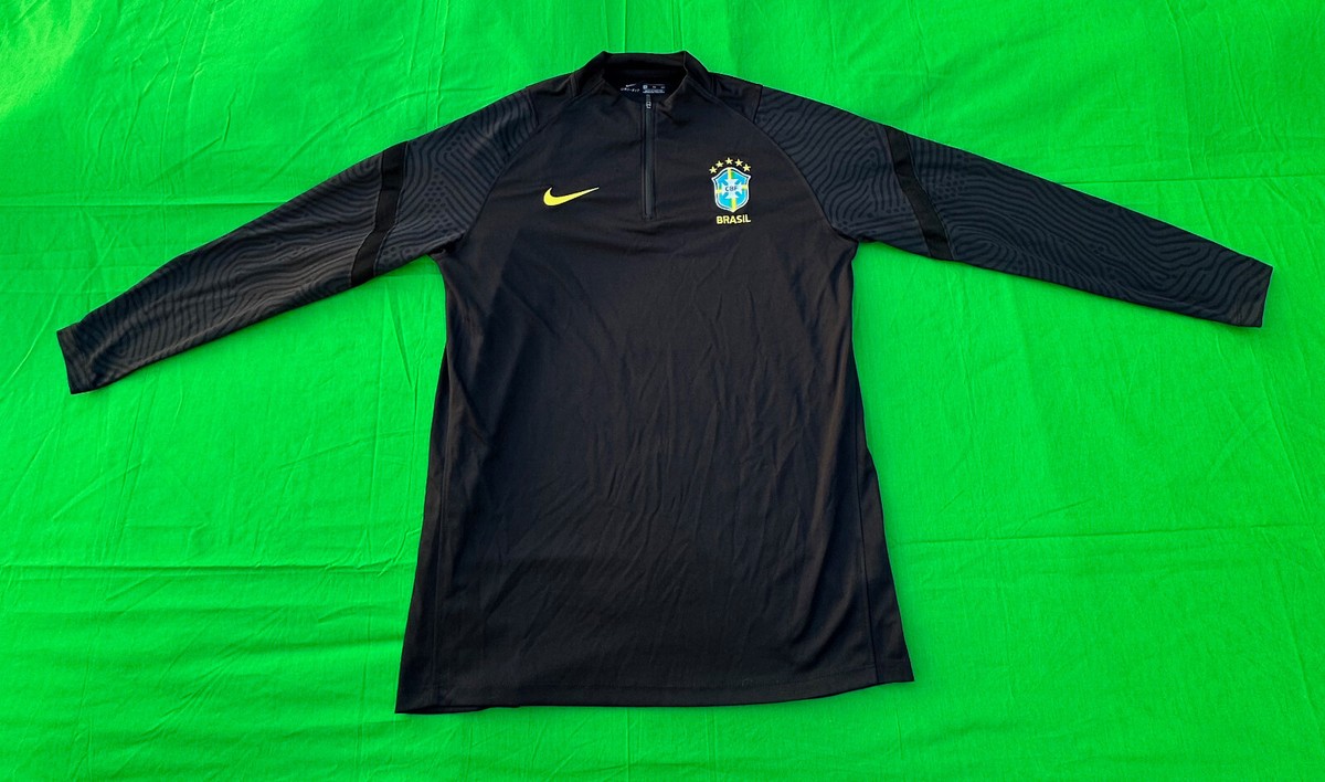Nike Brazil National Soccer Team 1/4 Zip Pull Over Shirt