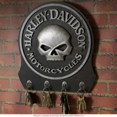 ACCESSORICUSTOM GENUINE KEYRACK HARLEY DAVIDSON SKULL GIFT BOX HOOK HANGER WALL HOME DECORATION