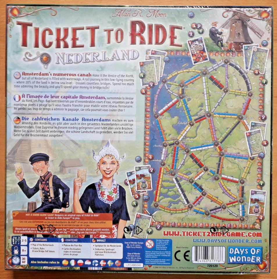 Ticket to Ride Zug um Zug - Nederland - Map Collection 4 - neu - Bild 2 von 2