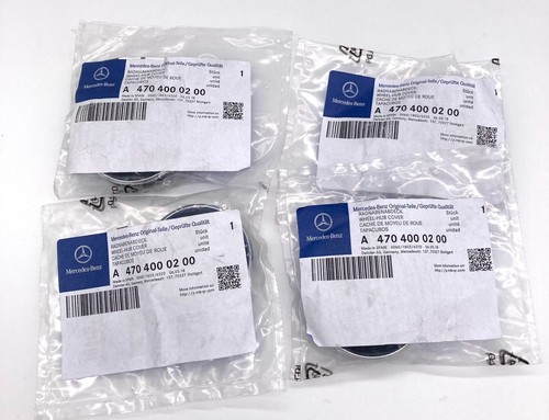 Mercedes Benz X-class Cover Wheel Hub Caps Black Silver x4 A4704000200 OEM & New - Picture 5 of 5