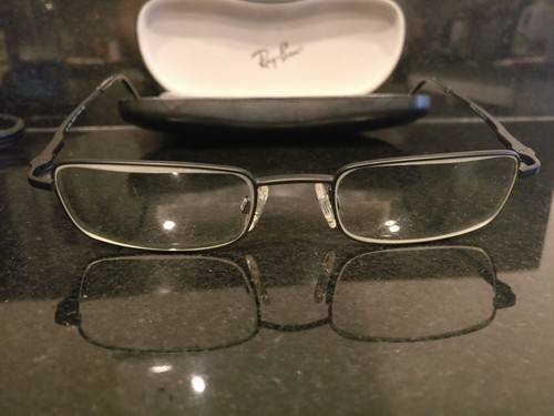 Randolph Engineering Black Matte Eyeglass Frames Italy Ray Ban Case - Picture 4 of 8