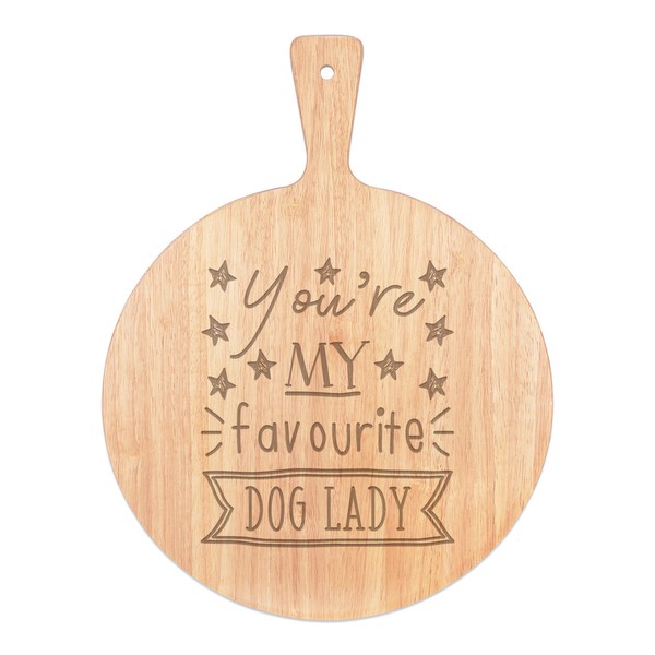 You're Mein Favorit Hund Damen Stars Pizza Brett Paddel Holz Lustig Best-image