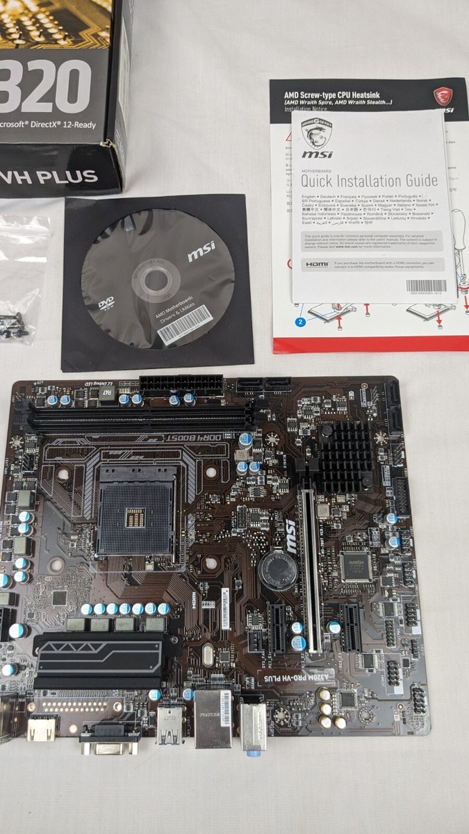 Pro Vd Plus Msi A320m Motherboard Drivers MSI A320M PRO-VH PLUS