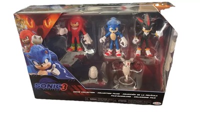 Sonic The Hedgehog 3 Movie Collection 2.5 Figures SHADOW KNUCKLES 5 Pack