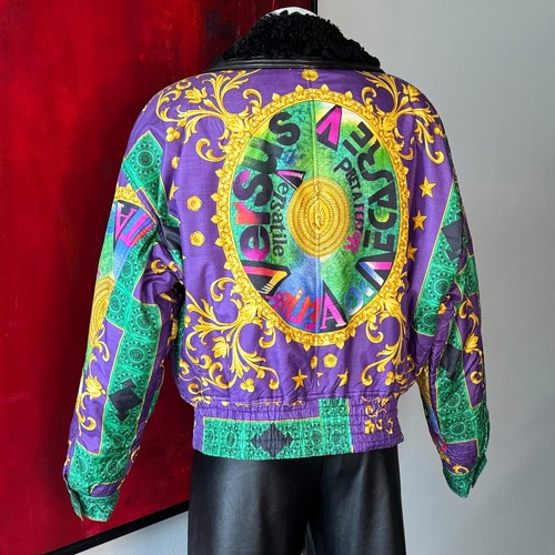 GIANNI VERSACE Seda Bomber Mix-Barroco Estampado Talla 52 desde F/W 1991/92 - Imagen 2 de 24