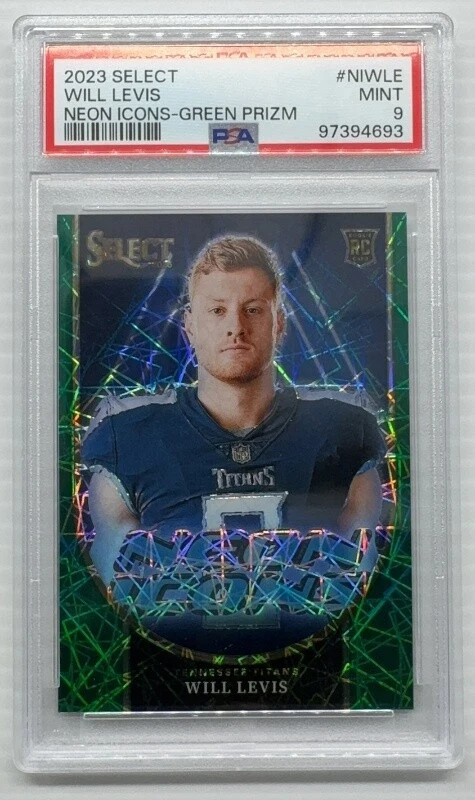 Will Levis Panini Select Neon Icons #NIWLE Green Prizm