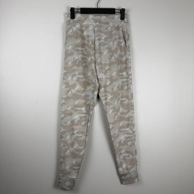 Pink Victoria's Secret Jogger Pants Women's Small Gray Beige Camo High Waisted