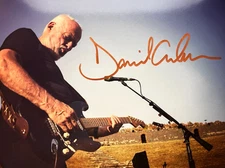 David Gilmour PINK FLOYD Signed 8x10 Authentic Original GENUINE Autograph w/ COA