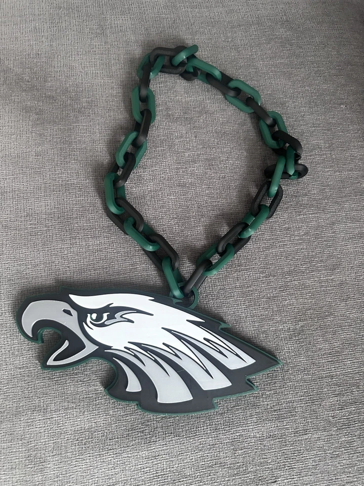 Новый NFL Philadelphia Eagles большой вентилятор цепочка логотип ожерелье - Изображение 2 из 4