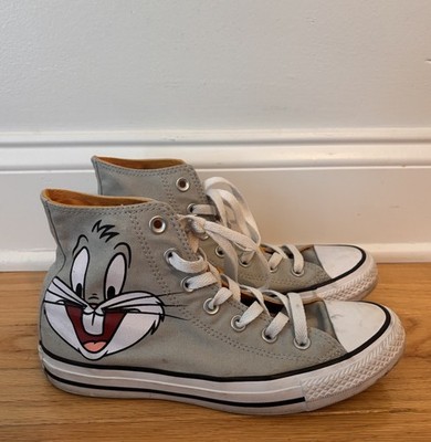 Converse x Looney Tunes Bugs Bunny Chuck Taylor High Top Gray Mens 5 W7