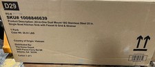 Glacier Bay Bratten 25in. Drop-In Single Bowl 18GStainless Steel Sink w/ Faucet