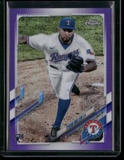 Tyson Miller 2021 Topps Chrome Update Purple Refractor #USC32 RC Texas Rangers