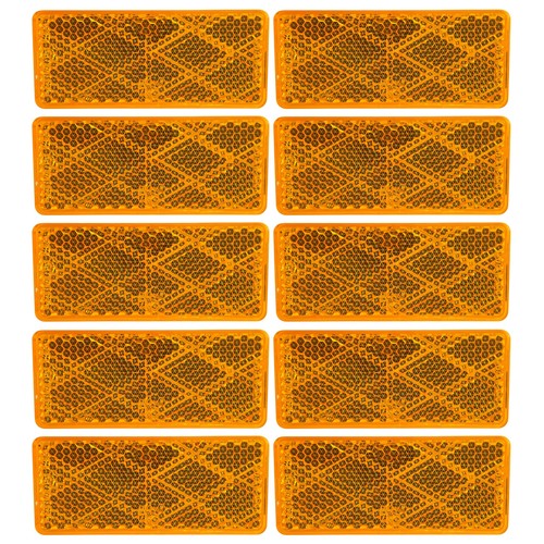ALL STAR TRUCK PARTS 10x Red/White Class A 70mmx30mm (2.75"x1.18") Rectangular - Picture 11 of 44