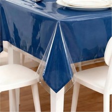 Clear Plastic Tablecloth Protector 100 Waterproof Vinyl Table Cover Rectangle