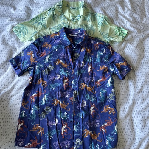 M&S Boys cool Casual Cotton Summer Shirts 9-10 Barely Worn