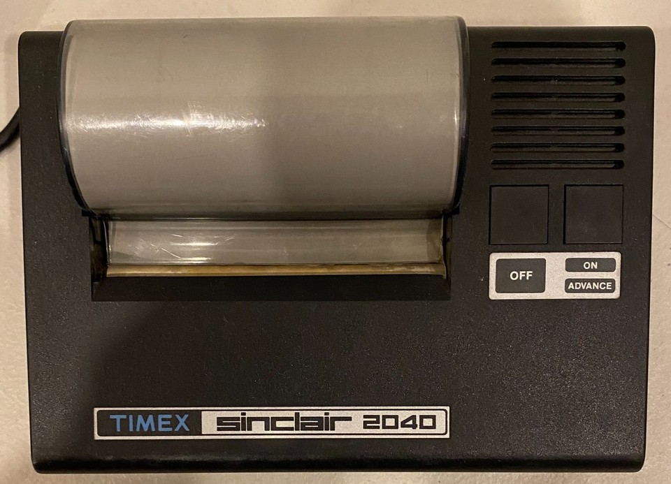 TIMEX SINCLAIR 1000 COMPUTER + SINCLAIR 2040 PRINTER LOT W/ PSU MANUALS ...