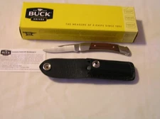 Vintage Buck 501 Squire NIB and Black Leather Carry Pouch/Sheath 03/14/2011 mfg 