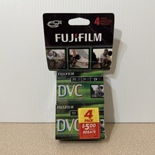4 Pack Fujifilm DVC Mini DV Camcorder Cassette Tapes 60 Minutes New Sealed