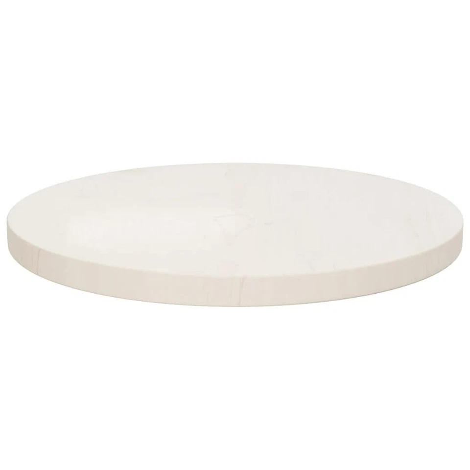 Table Top White Solid Pine Wood 15.7 in diameter Table Top - Image 2 of 4