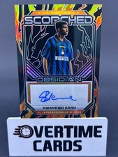 2025-26 Panini Obsidian Nwankwo Kanu Scorched Signatures #SC-NK Orange Auto /199