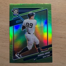 Panini 2021 Donruss Optic Aaron Judge Lime Green Prizm #184 Yankees MLB