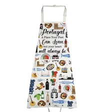 Portugal Souvenir Gifts Portugal Landmark Kitchen Cooking Aprons Portugal Lov...