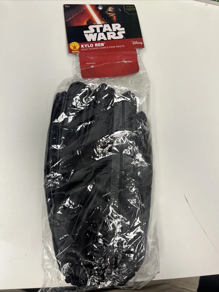 Acessório fantasia luvas de batalha Jedi sombrias Kylo Ren episódio VII adulto Star Wars - Imagem 2 de 3