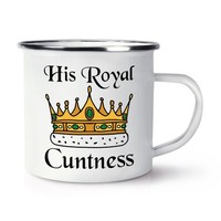 His Royal C*Ntness Emaille Tasse Becher Rude Dad Ehemann Opa Geburtstag Tee
