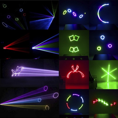 New Version 3W RGB Animation Laser Light 2D 3D Project Full Color For Disco DJ - Picture 9 of 24