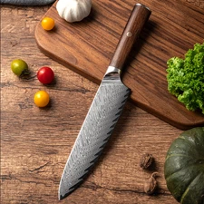 Chef's Knife, 6.7 Inch Kitchen Knife, 67 Layer Stainless Steel, Cutting
