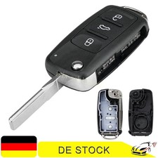 Klappschlüssel 3Tasten Gehäuse Für VW Golf Polo T5 Tiguan Caddy 2K Sharan 7N Eos